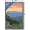Trends International Lantern Press - Great Smoky Mountains Spring Flowers Framed Wall Poster Prints - 3 of 4