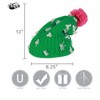 HalloweenCostumes.com One Size Fits Most   Cactus Knit Slouch Beanie Hat for Winter | Warm and Stylish Headwear, Green - 2 of 4