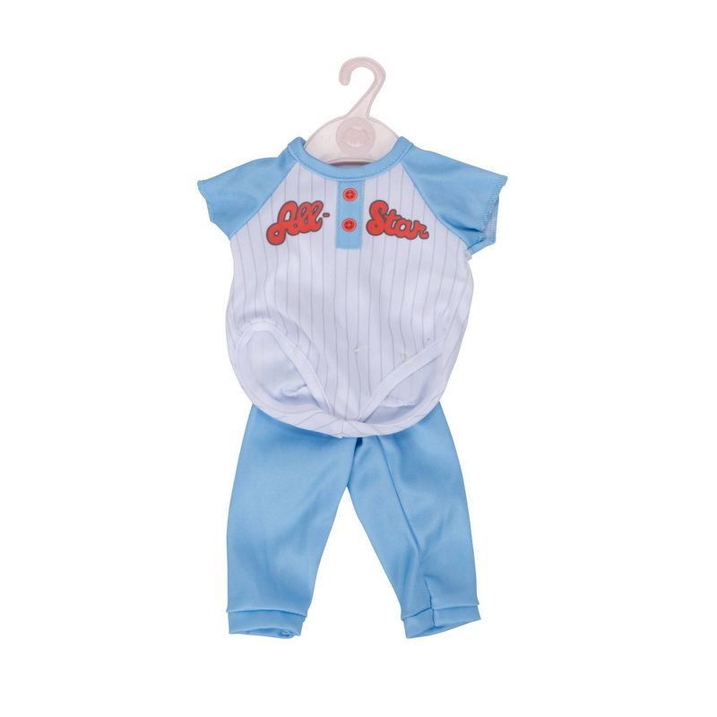 Perfectly Cute All-Star Bodysuit and Pants for 14&#34; Baby Dolls, 1 of 6