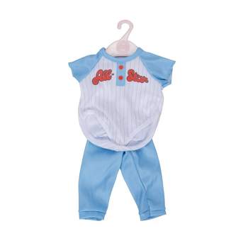 Perfectly Cute All-Star Bodysuit and Pants for 14" Baby Dolls