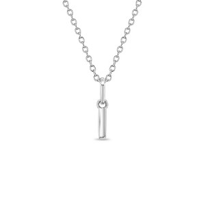 Girls' Tiny Initial Letter Sterling Silver Necklace - In Season Jewelry - 1 of 3