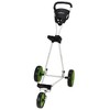 Caddymatic Golf Continental 3 Wheel Folding Golf Push/Pull Cart White/Green - 2 of 4