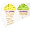 Juvale 63 Pieces Classroom Cutouts Set Birthday Cupcakes and Candles Cut-outs for Decoration - 3 of 4