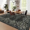 Washable Non-Slip Rugs for Living Room Border Floral Large Area Rugs - 2 of 4