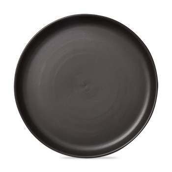 TAG Logan Dinner Plate Stoneware Dishwasher Safe Black, 11 inch.