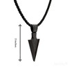 Ice City Men's Arrowhead Pendant Necklace, Spear Point Design, Chain Necklace for Men - 2 of 4