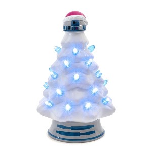 Ukonic Star Wars R2-D2 Light-Up Ceramic Christmas Tree | 6 Inches Tall - 1 of 4