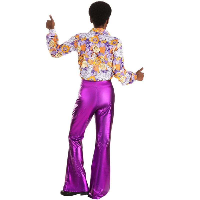 HalloweenCostumes.com Mens Purple Power Disco Costume, 3 of 4