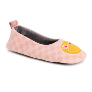 Muk Luks Women's Travel Ballerina Slipper with Patch - 1 of 4