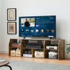 VECELO TV Stand, Entertainment Center with LED Strip and Power Outlets - 4 of 4