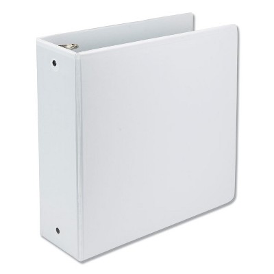 Samsill Biobased Economy Round Ring View Binders  3 Rings  4" Capacity  11 x 8.5  White 17397