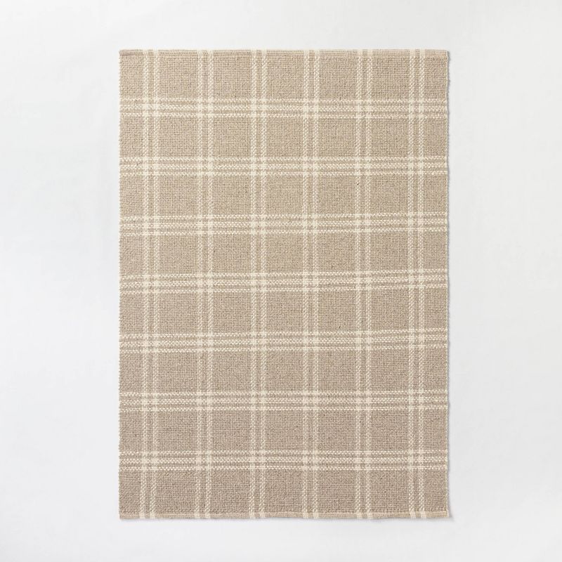Cottonwood Hand Woven Plaid Wool/Cotton Area Rug - Threshold™ designed with Studio McGee, 1 of 13