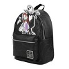 Nightmare Before Christmas Applique Character Art 12.5” Black Mini Backpack - image 3 of 4