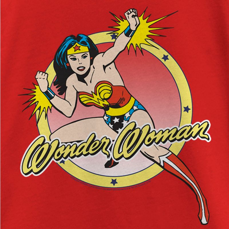 Girl's Wonder Woman Action Pose T-Shirt, 2 of 6