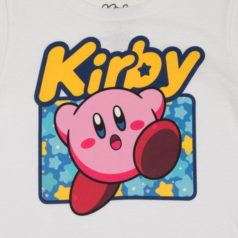 Girls&#39; Kirby Short Sleeve Graphic T-Shirt - White, 2 of 4