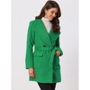 INSPIRE CHIC Women's Shawl Collar Lapel Winter Belted Coat with Pockets - 3 of 4