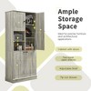 PAGED Storage Cabinet Modern Bathroom Organizer with 2 Drawers, Adjustable Shelves and 2 Doors, Freestanding Bookshelf Storage Unit for Room - 4 of 4