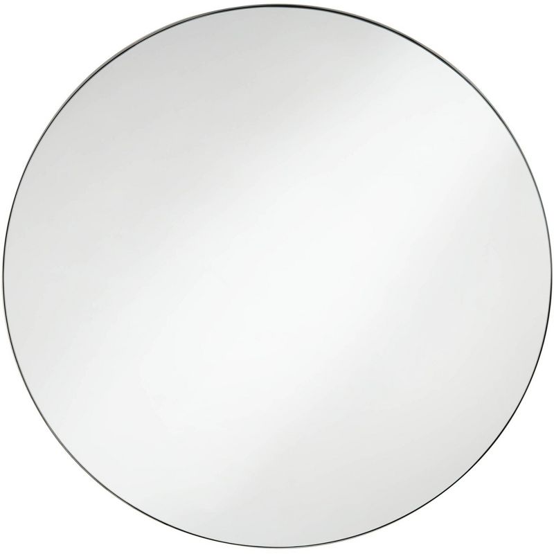 Uttermost Drake Polished Nickel 34" Round Wall Mirror, 1 of 9
