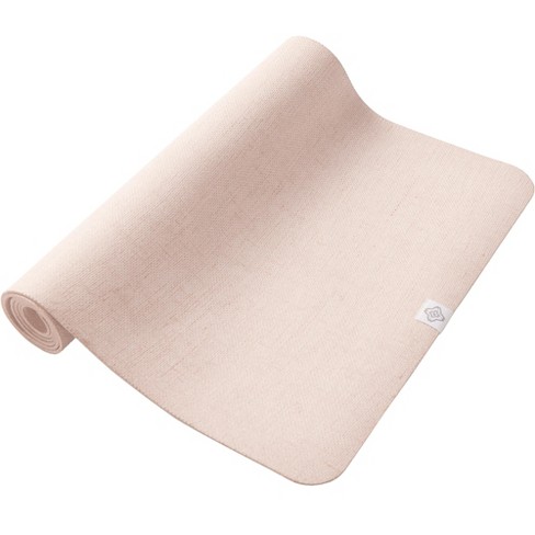 zonnebloem Gevoel Ontbering Decathlon Kimjaly Standard Thickness Natural Jute Rubber Yoga Mat With  Carrying Strap 4mm, Beige : Target