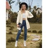 Women's Long Knit Cardigan with Textured Design - Casual Layering Piece for Outdoor Wear - 4 of 4