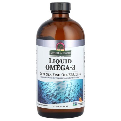 Nature's Answer Liquid Omega-3 Fish Oil EPA/DHA, Natural Orange 16 Oz
