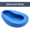 DMI Bedpan for Bariatric Adults with No Spill or Splash Design, FSA/HSA Eligible, Blue - 4 of 4