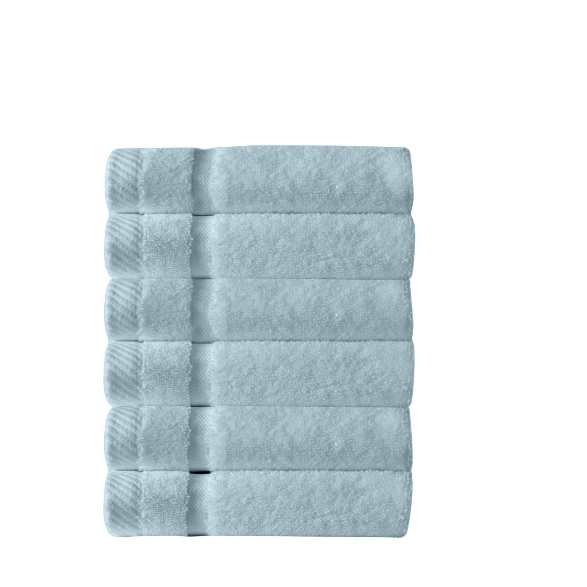 Arm & Hammer 6pc Super Soft Washcloths Set Light Blue