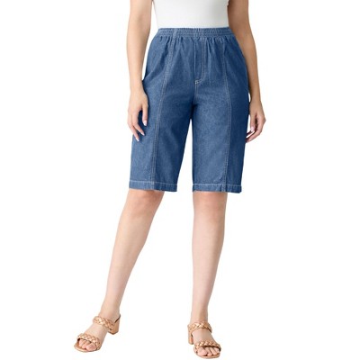 Roaman's Women's Plus Size Complete Cotton Bermuda Short