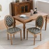 NicBex Set of 2 PU Leather Dining Chair Modern Farmhouse Accent Chair with Cushion Seats & Nailhead Trims - 2 of 4