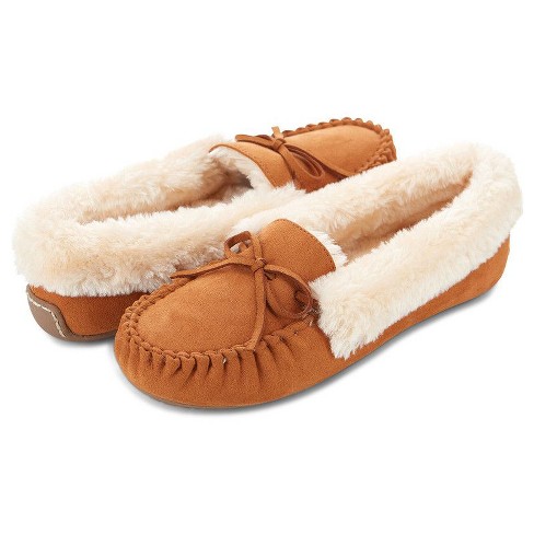 Floopi Women s Melani Moccasin Faux Suede Slippers Target