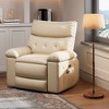 Power Recliner Chair - Heat and Massage, Adjustable Electric Recliner Ergonomic PU Leather Single Sofa, Padded Seat, Lazy Chair for Living Room - 2 of 4
