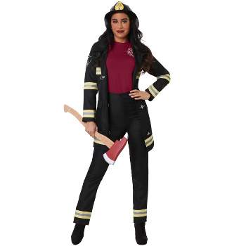 HalloweenCostumes.com Women's Black Firefighter Costume
