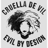 Women's Cruella Evil By Design Sketch Racerback Tank Top - 2 of 4
