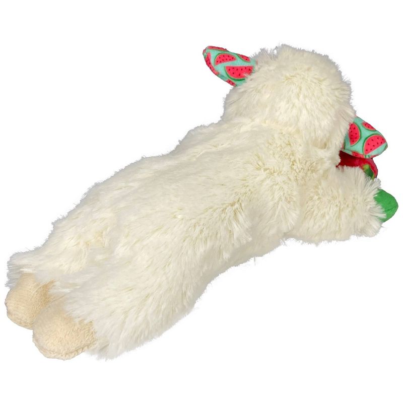 Multipet 8&#34; Lamb Chop with Watermelon Interactive Plush Dog Toy, 2 of 6