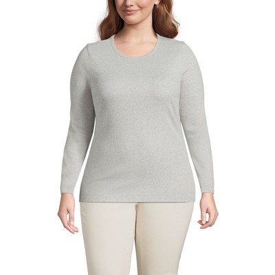 Lands' End Women's Cotton Rib T-shirt
