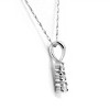 Pompeii3 1/4 cttw Three Stone 3 Diamond White Gold Pendant Necklace - 3 of 4