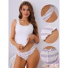 Allegra K Women's Contrasting Colors Full Coverage Low-Waisted Briefs - 3 of 4