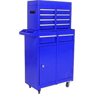 5-Drawers Rolling Tool Chest w/Wheels,Detachable Cabinet Storage Tool Box w/Drawers,Lockable Tool Storage Cabinet,Tool Cabinet for Garage Workshop