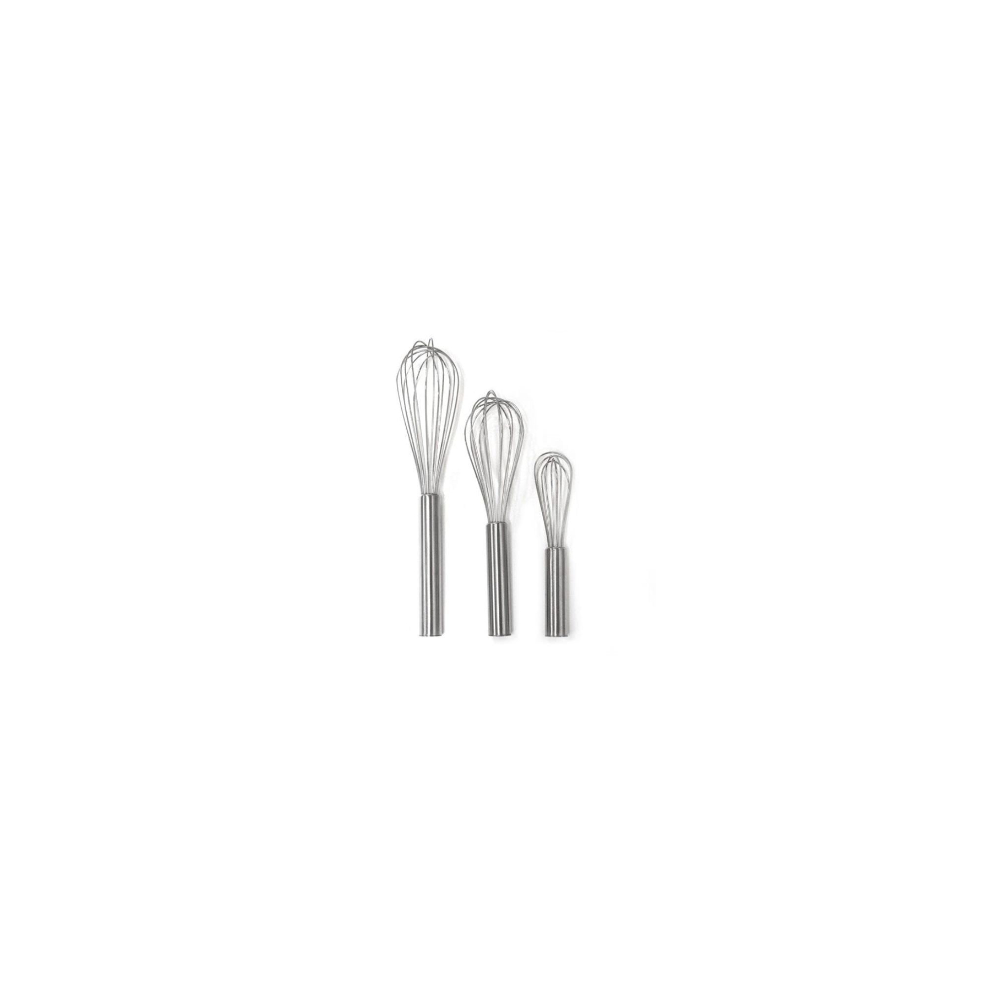 Norpro 3pc Stainless Steel Professional Balloon Wire Mixing Whisks - 6" 8" & 10" 1 Set