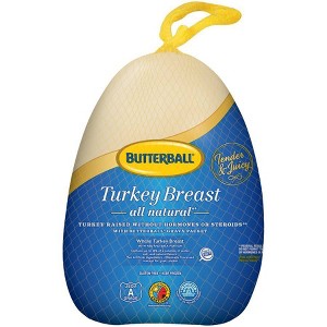 Butterball All Natural Turkey Breast - Frozen - 6-9lbs - price per lb - 1 of 4