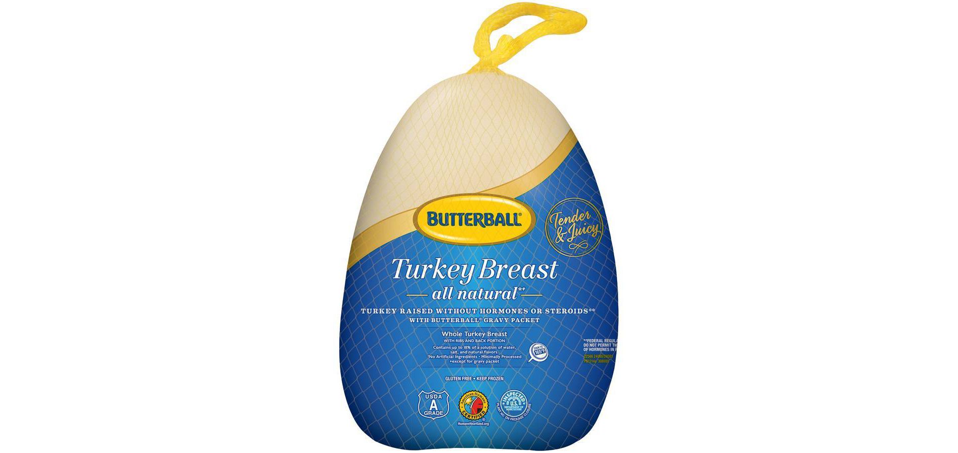 Butterball All Natural Turkey Breast - Frozen - 6-9lbs - price per lb