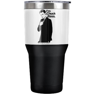 Gossip Girl Im Chuck Bass Steel Tumbler 30oz Coffee Travel Mug