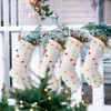 4 Pack Bobo Stocking 19 Inches Colorful Knit Holiday Decor Family Party Gifts Large Stocking - 4 of 4