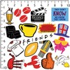 Friends Iconic 50ct Vinyl Large Deluxe Stickers Variety Pack - 2 of 4