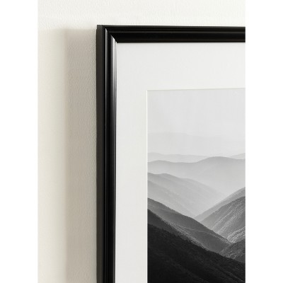 Black Polystyrene 11x14 Wall Photo Frame Set
