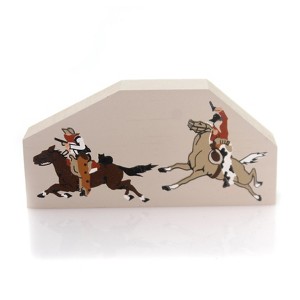 Cats Meow Village 2.0 Inch Outlaws Or Indians Lionel Train Wild West Village Buildings - 1 of 2