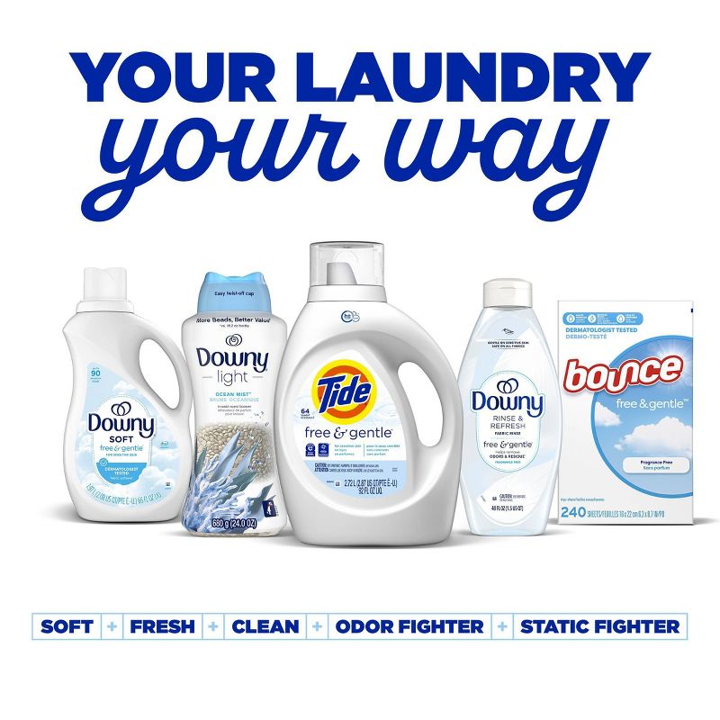 Tide High Efficiency Liquid Laundry Detergent - Free & Gentle, 4 of 11