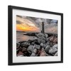 Stupell Industries Lighthouse Bay at Sunset Framed Print Under Glass - 2 of 4