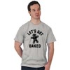 Funny Christmas Get Baked Gingerbread Graphic T Shirt Men or Women Brisco Brands - 4 of 4