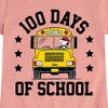 Girls' - Peanuts - Snoopy Bus 100 Days Of School Fitted Short Sleeve Graphic T-Shirt - 2 of 4
